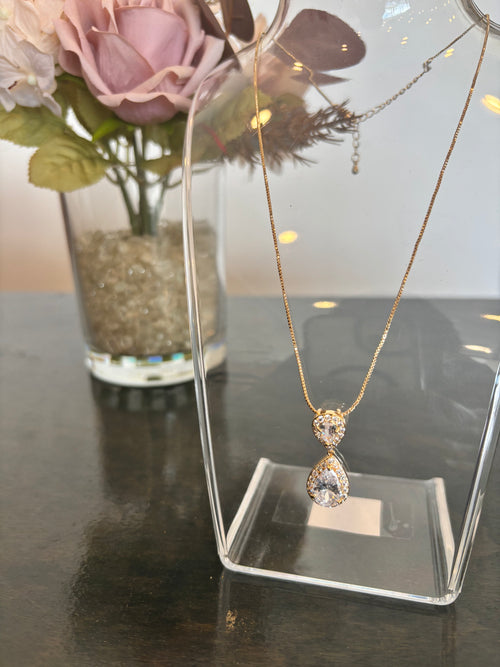 Gold Rhinestone Pendant